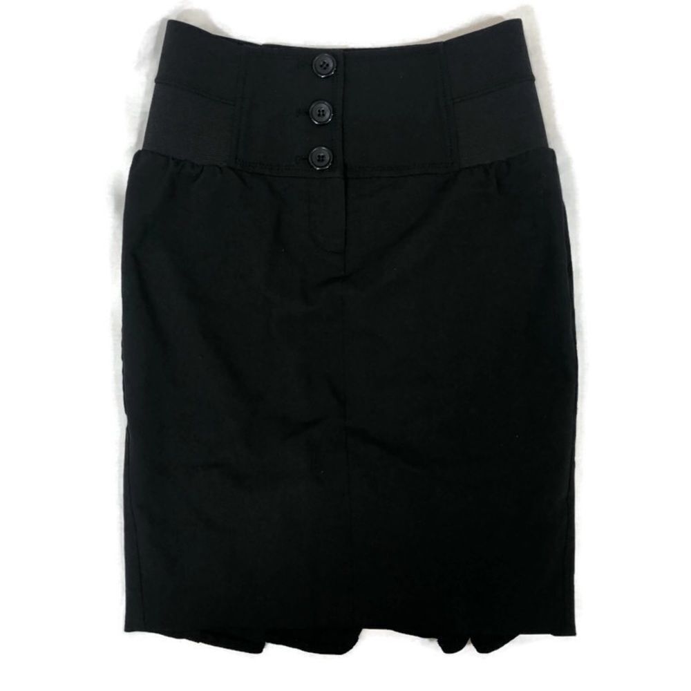 Arden B Size 0 Black Skirt With Back Ruffle